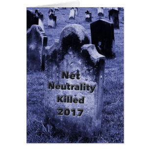 RIP Net Neutrality Gravestone