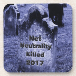 RIP Net Neutrality Gravestone Bier Onderzetter