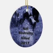 RIP Net Neutrality Gravestone Keramisch Ornament (Rechts)