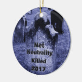 RIP Net Neutrality Gravestone Keramisch Ornament (Links)
