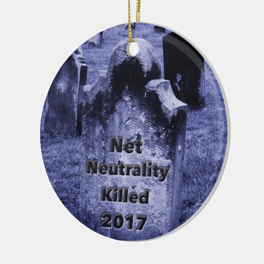 RIP Net Neutrality Gravestone Keramisch Ornament (Links)
