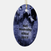 RIP Net Neutrality Gravestone Keramisch Ornament (Rechts)