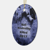 RIP Net Neutrality Gravestone Keramisch Ornament (Links)