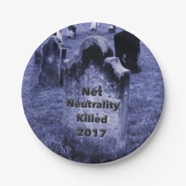 RIP Net Neutrality Gravestone Papieren Bordje