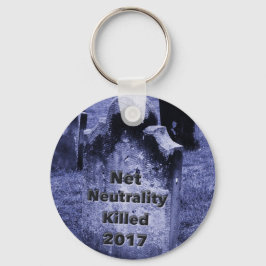 RIP Net Neutrality Gravestone Sleutelhanger