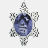 RIP Net Neutrality Gravestone Tin Sneeuwvlok Ornament (Rechts)