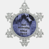 RIP Net Neutrality Gravestone Tin Sneeuwvlok Ornament (Voorkant)