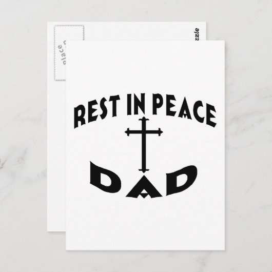 RIP Pa Briefkaart (Voorkant / Achterkant)