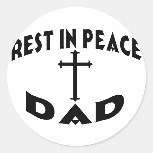 RIP Pa Ronde Sticker (Voorkant)