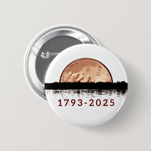 RIP Penny knoop Ronde Button 5,7 Cm (Voorkant /achterkant)