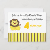 Rip Roarin' Birthday Invitation Kaart (Voorkant)