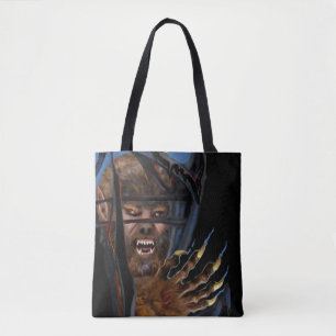 RIP ROARING WEERWOLF TOTE BAG