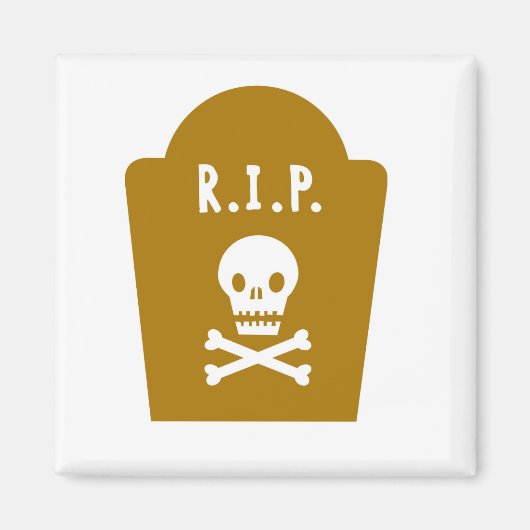 RIP schedel Magneet (Voorkant)