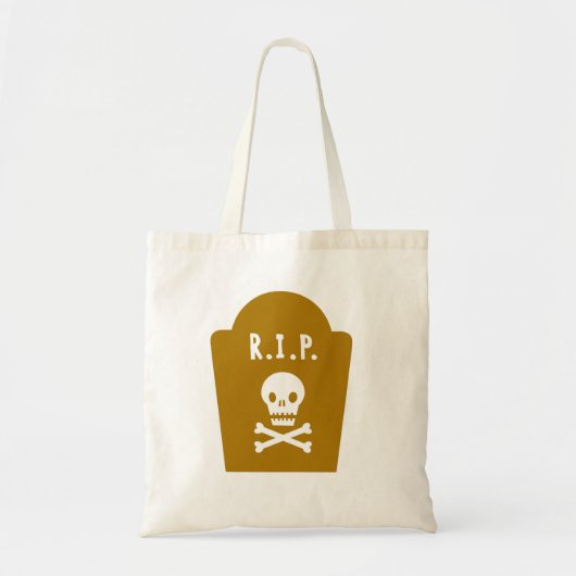 RIP schedel Tote Bag (Voorkant)