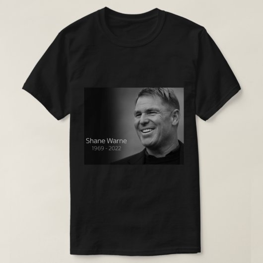 RIP Shane Warne T-shirt (Design voorkant)