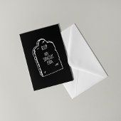 RIP Single Era | Funny Dark Humor Engagement Card Kaart
