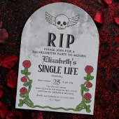 Rip Single Life Gothic Bachelorette Party Kaart
