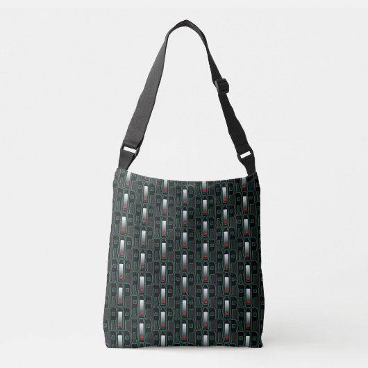 RIP-Tas voor all-over-print batterijen Crossbody Tas (Voorkant)