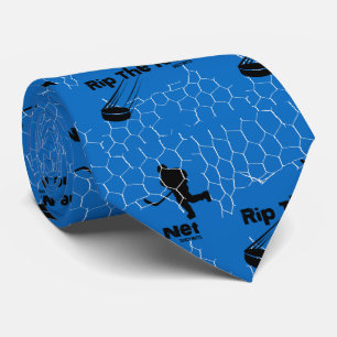Rip the Net Hockey Speler in het blauw Stropdas