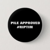 RIP-tijd Ronde Button 5,7 Cm (Voorkant)