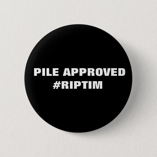 RIP-tijd Ronde Button 5,7 Cm (Voorkant)