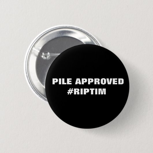 RIP-tijd Ronde Button 5,7 Cm (Voorkant /achterkant)