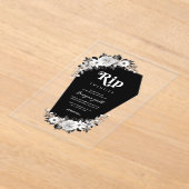 Rip to my 20s Funny Transparent 30th Birthday Acryl Uitnodigingen (Laagn)