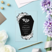 Rip to my 20s Funny Transparent 30th Birthday Acryl Uitnodigingen (Insitu (Huwelijk))