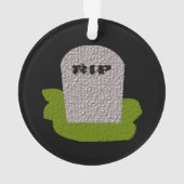 RIP Tombstone AcrylOrnament Ornament (achterkant)