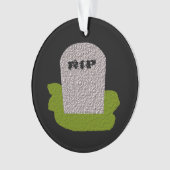 RIP Tombstone AcrylOrnament Ornament (voorkant)