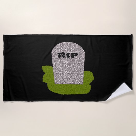RIP Tombstone Beach Towel Strandlaken (Voorkant)