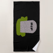 RIP Tombstone Beach Towel Strandlaken (Voorkant)