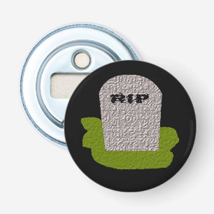 RIP Tombstone Bottle Open Button Flesopener