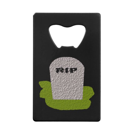 RIP Tombstone Bottle Open Creditkaart Flessenopener (Voorkant)