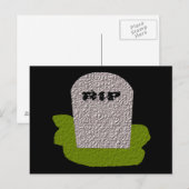 RIP Tombstone-Briefkaart Briefkaart (Voorkant / Achterkant)