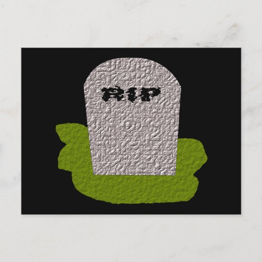 RIP Tombstone-Briefkaart Briefkaart (Voorkant)