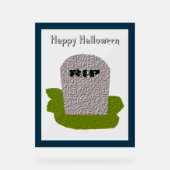 RIP Tombstone Custom Acryl Bord (Voorkant)