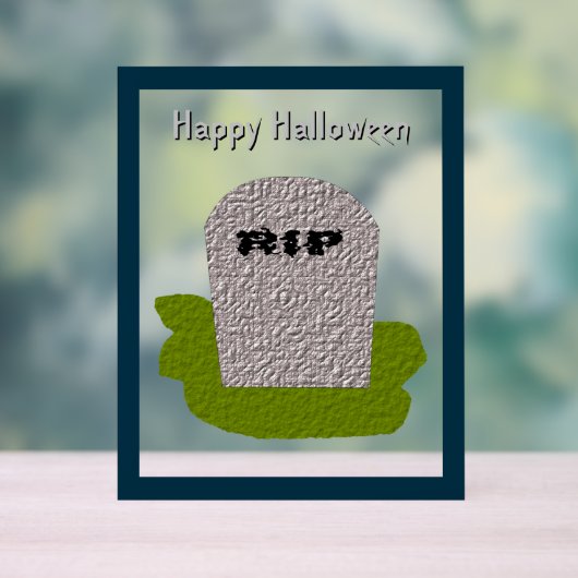 RIP Tombstone Custom Acryl Bord (Neutraal)