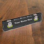 RIP Tombstone Custom Desk Naambordje (Zijkant)