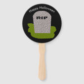 RIP Tombstone Custom Hand Fan Handwaaier (Voorkant)