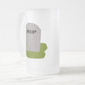 RIP Tombstone Frosted Glass Mok (Voorkant links)