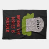 RIP Tombstone Funny Kitchen Towel Theedoek (Horizontaal)