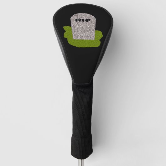 RIP Tombstone Golf Driver Hoesje Golfheadcover (Voorkant)
