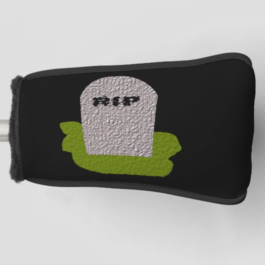 RIP Tombstone Golf Putter Hoesje Golfheadcover (Voorkant)