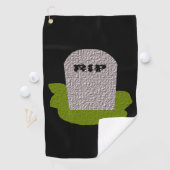 RIP Tombstone Golf Towel Golfhanddoek (Insitu)