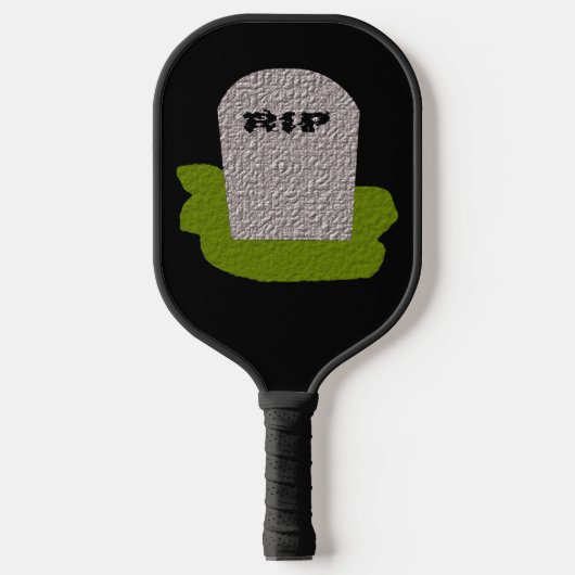 RIP Tombstone Halloween Pickleball Paddle (Voorkant)