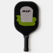 RIP Tombstone Halloween Pickleball Paddle (Achterkant)