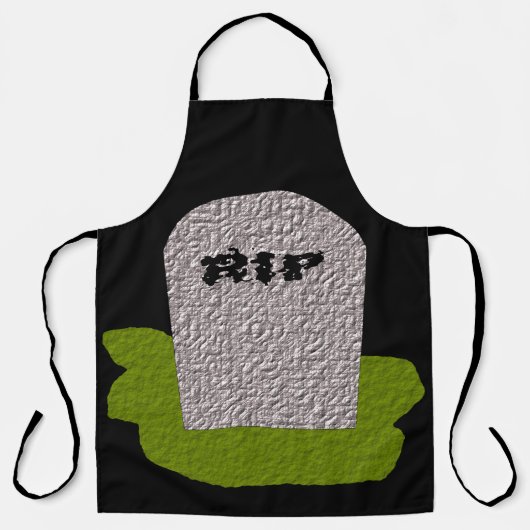 RIP Tombstone Halloween Schort (Voorkant)