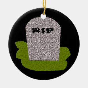 RIP Tombstone Happy Halloween Custom Keramisch Ornament