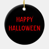 RIP Tombstone Happy Halloween Custom Keramisch Ornament (Achterkant)